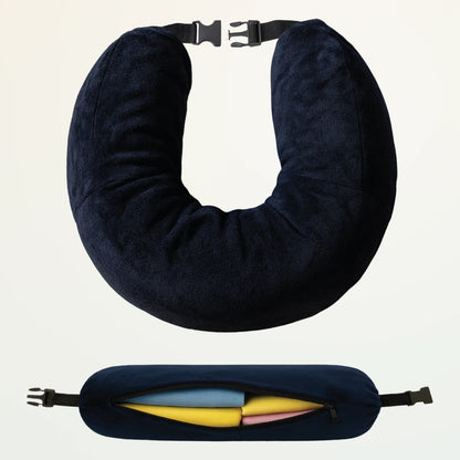 Poduszka podróżna 2w1 granatowa – BetterSleep